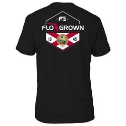 FloGrown Mens Poly Flag Split T-shirt