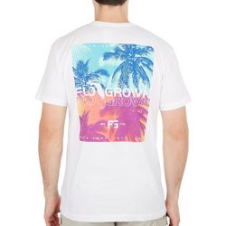 FloGrown Mens Double Palm Stack Short Sleeve T-Shirt