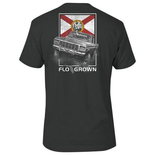 FloGrown Mens Swamp Truck Graphic T-Shirt