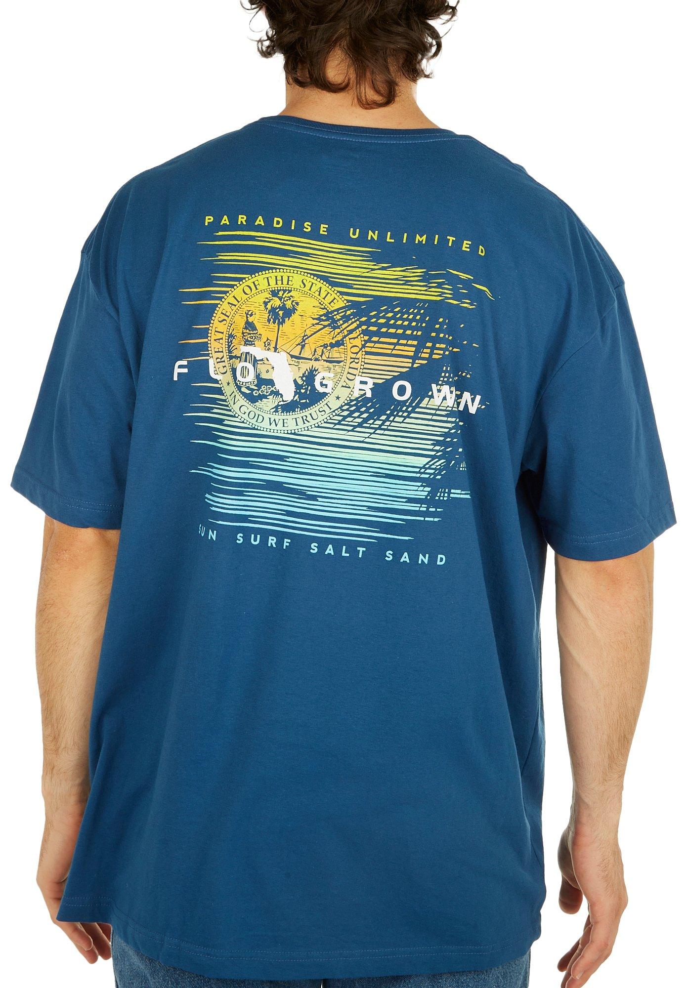 FloGrown Mens Paradise Unlimited Graphic T-shirt