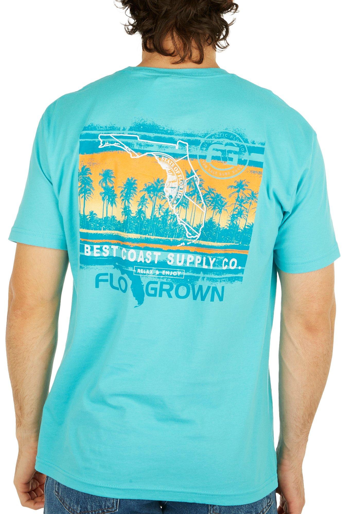 FloGrown Mens Relax & Enjoy Graphic T-shirt
