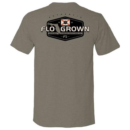 FloGrown Mens Standard Crest Graphic T-shirt
