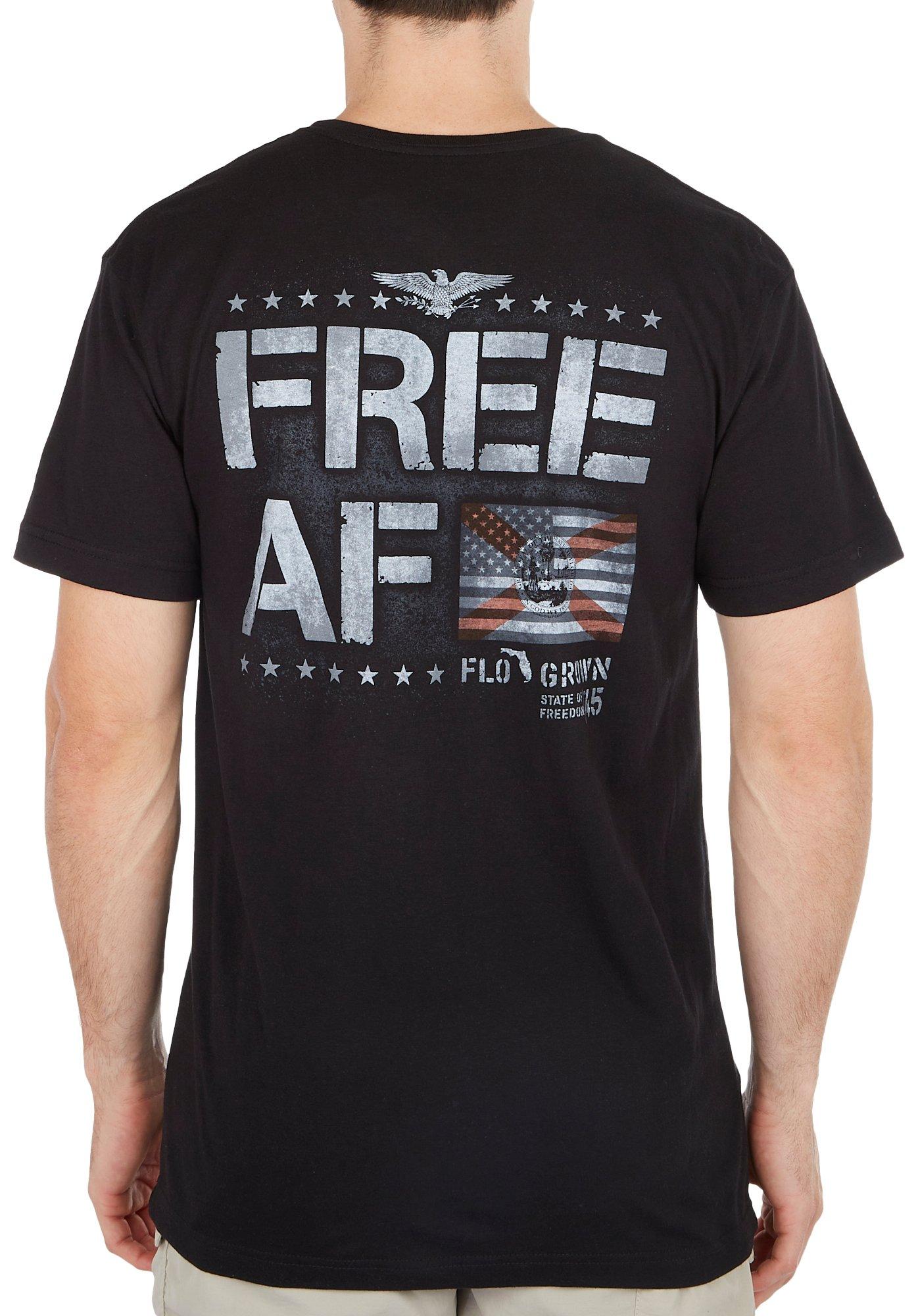 FloGrown Mens Free AF Short Sleeve T-Shirt