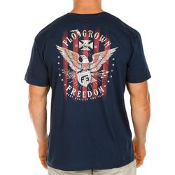 FloGrown Mens Freedom Eagle Short Sleeve T-Shirt