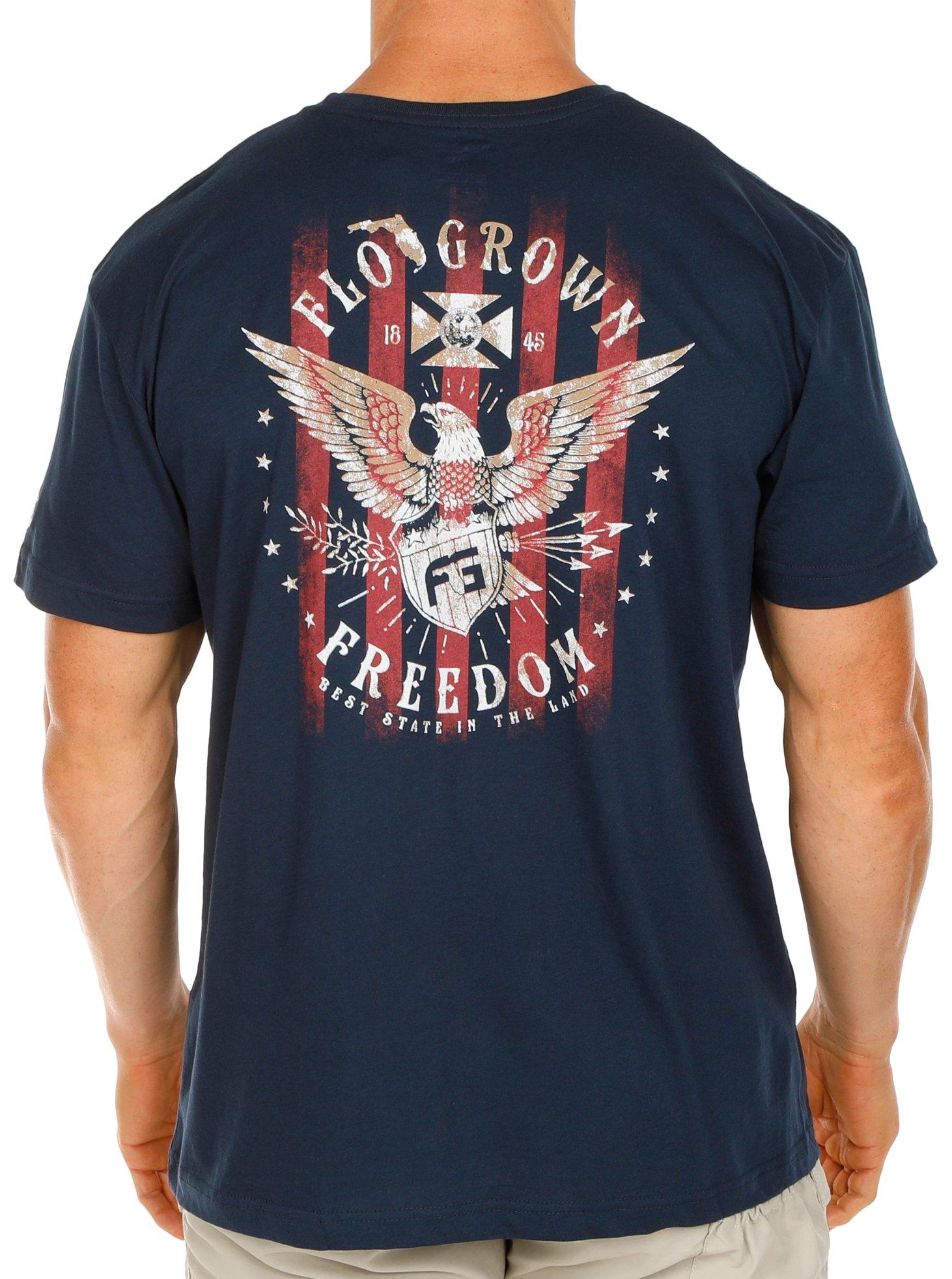 Mens Freedom Eagle Short Sleeve T-Shirt