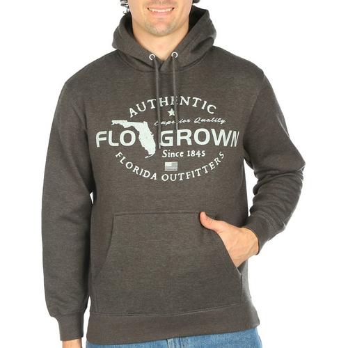FlowGrown Mens Vintage Logo Long Sleeve Hoodie