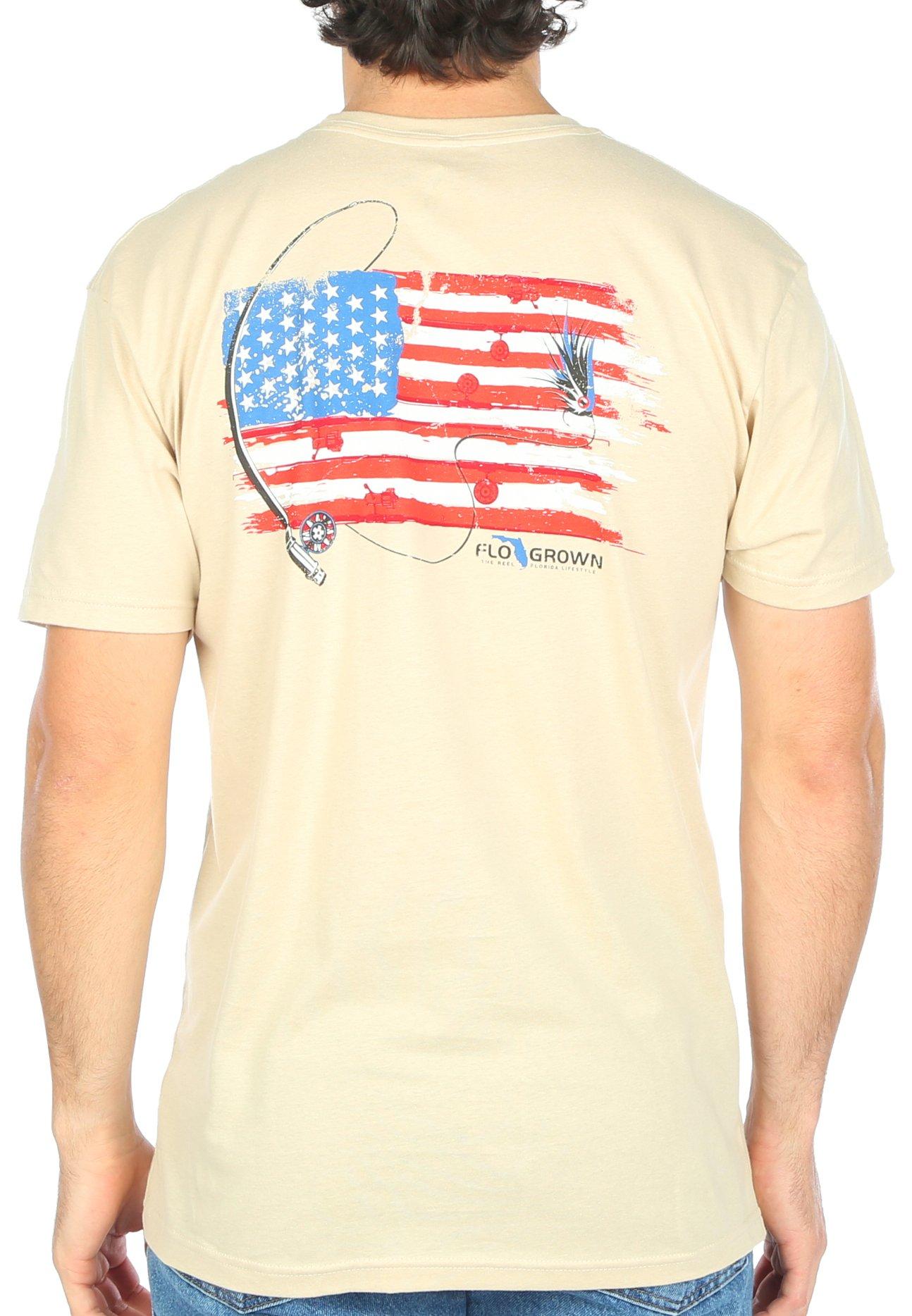 FloGrown Mens American Reel Short Sleeve T-Shirt