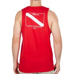 FloGrown Mens Solid Dive Flag Muscle Tank Top