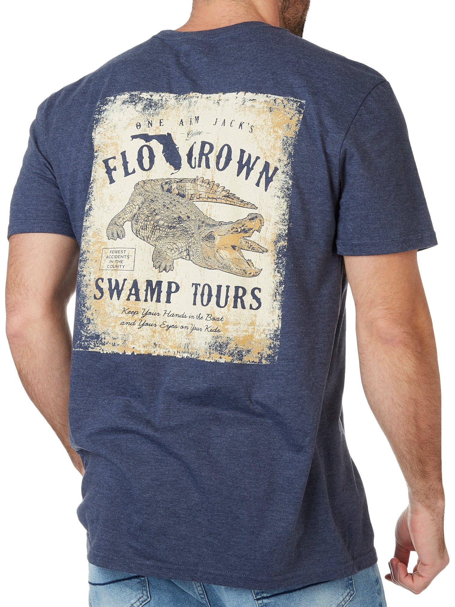 FloGrown Mens Swamp Tour Graphic T-Shirt