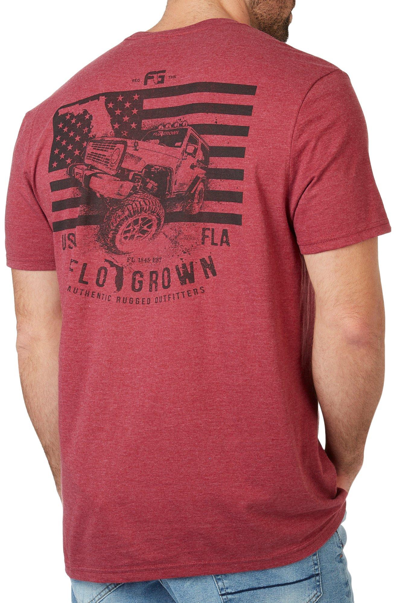 Mens Americana Mud Truck Graphic T-Shirt