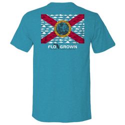FloGrown Mens Fish Flag Graphic T-Shirt