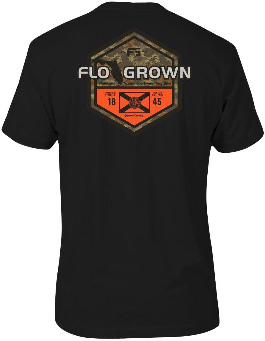 FloGrown Mens Sportsman Badge Graphic T-shirt