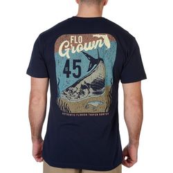 FloGrown Mens Authentic Retro Print Tarpon Fish T-Shirt