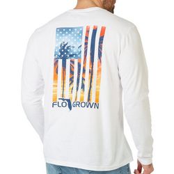 FloGrown Mens US Palms Long Sleeve Graphic T-Shirt