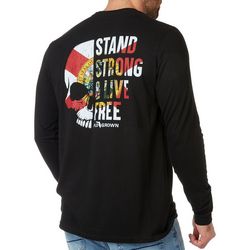 FloGrown Mens Stand Strong Long Sleeve Graphic T-Shirt