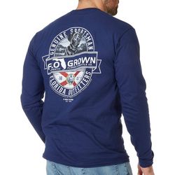 FloGrown Mens Old Time Out Long Sleeve Graphic T-Shirt