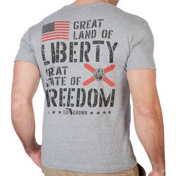 FloGrown Mens American Flag State Of Freedom T-Shirt