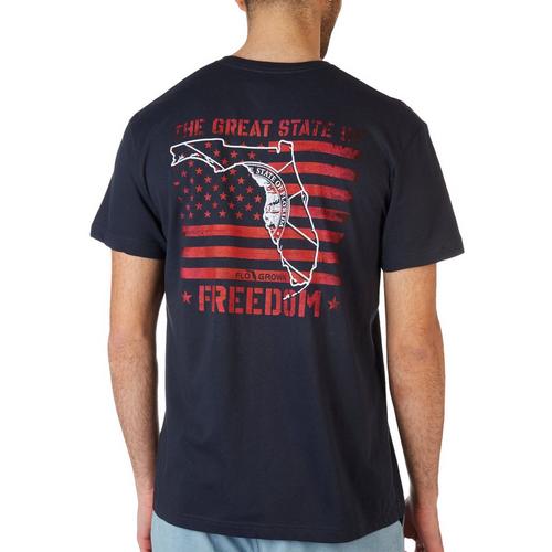 FloGrown Mens Great State Freedom Short Sleeve T-Shirt