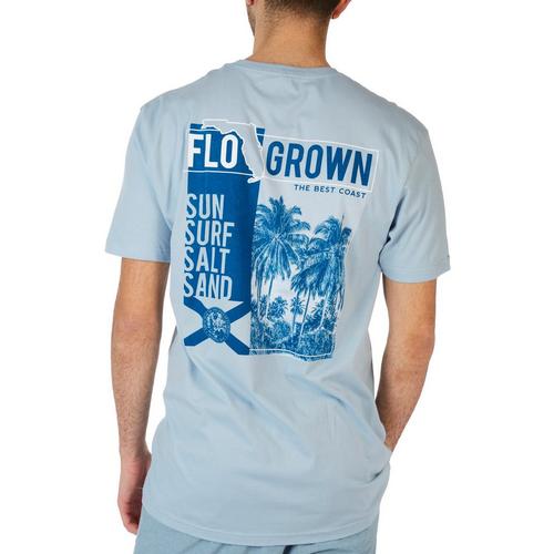 FloGrown Mens Split View Post Short Sleeve T-Shirt