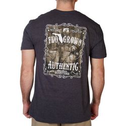 FloGrown Mens Authentic Old Whisky Dog Short Sleeve T-Shirt