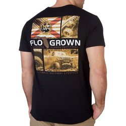 FloGrown Mens Authentic Florida Americana Flag T-Shirt