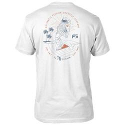 Mens Astronaut Space Coast Surf Graphic T-Shirt