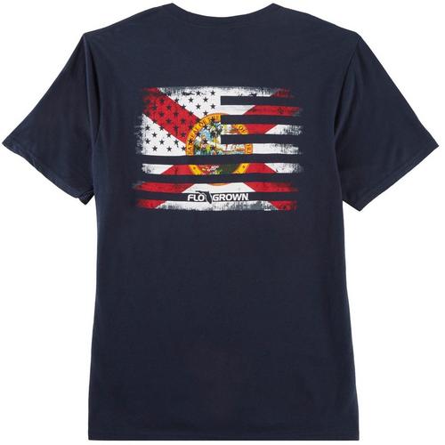 FloGrown Mens USA Flag Short Sleeve T-Shirt