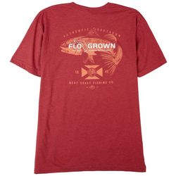 FloGrown Mens Red Fish Outfit Short Sleeve T-Shirt