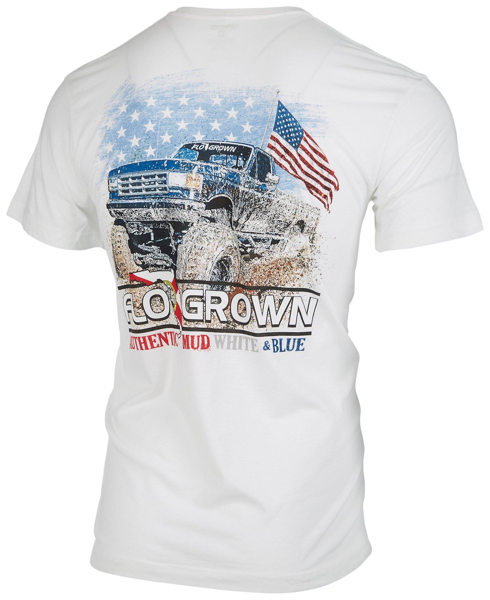FloGrown Mens Florida Mud Truck Graphic T-Shirt