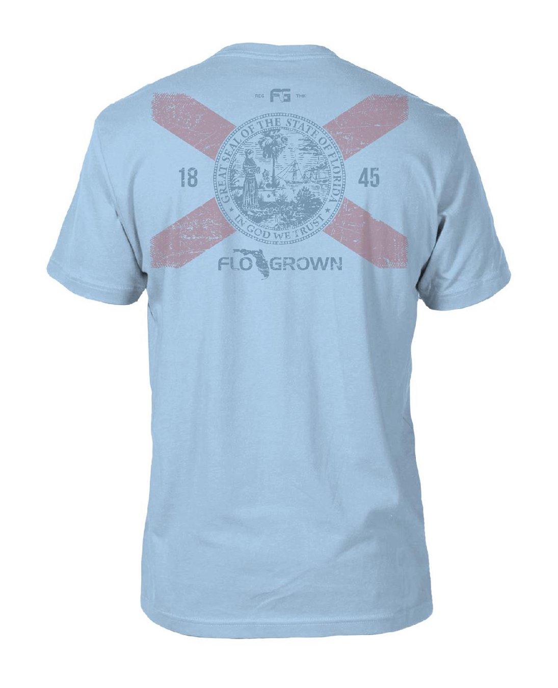 FloGrown Mens Scratch Flag Graphic T-Shirt