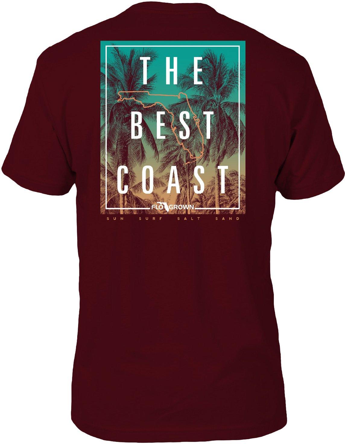 FloGrown Mens Best Coast Short Sleeve T-Shirt