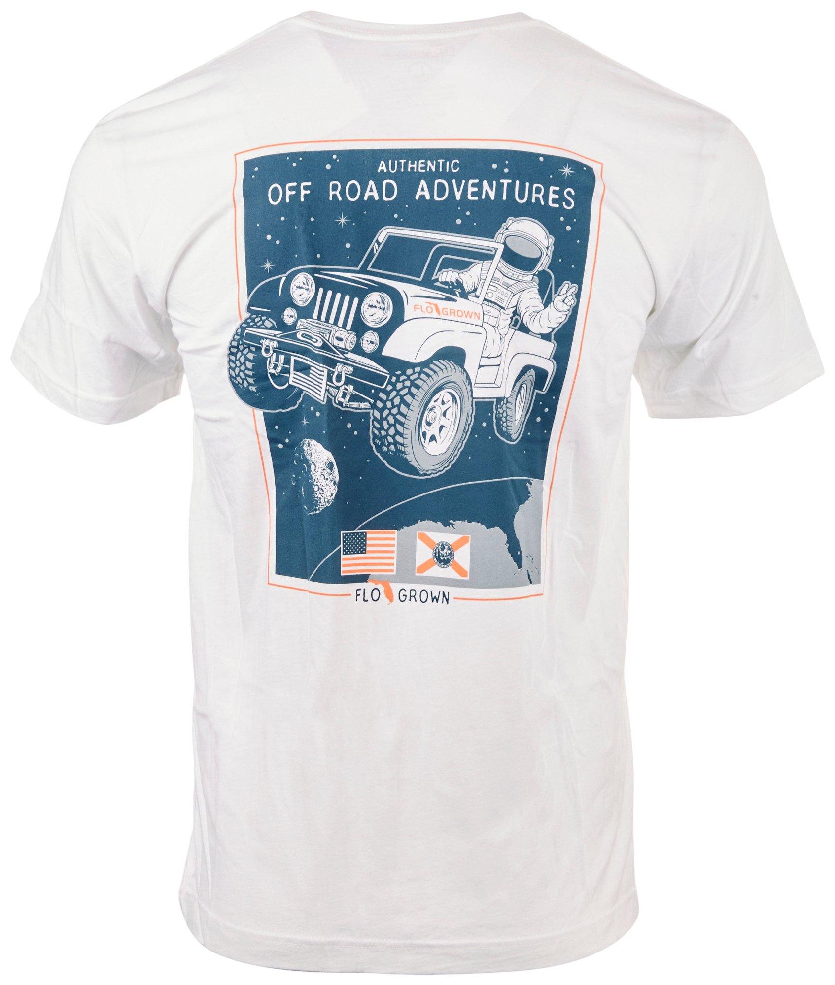 FloGrown Mens Off Road Space Short Sleeve T-Shirt