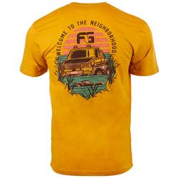 Mens Jeep In Water Short Sleeve T-Shirt