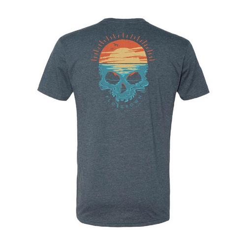 FloGrown Mens Sunset Skull T-shirt