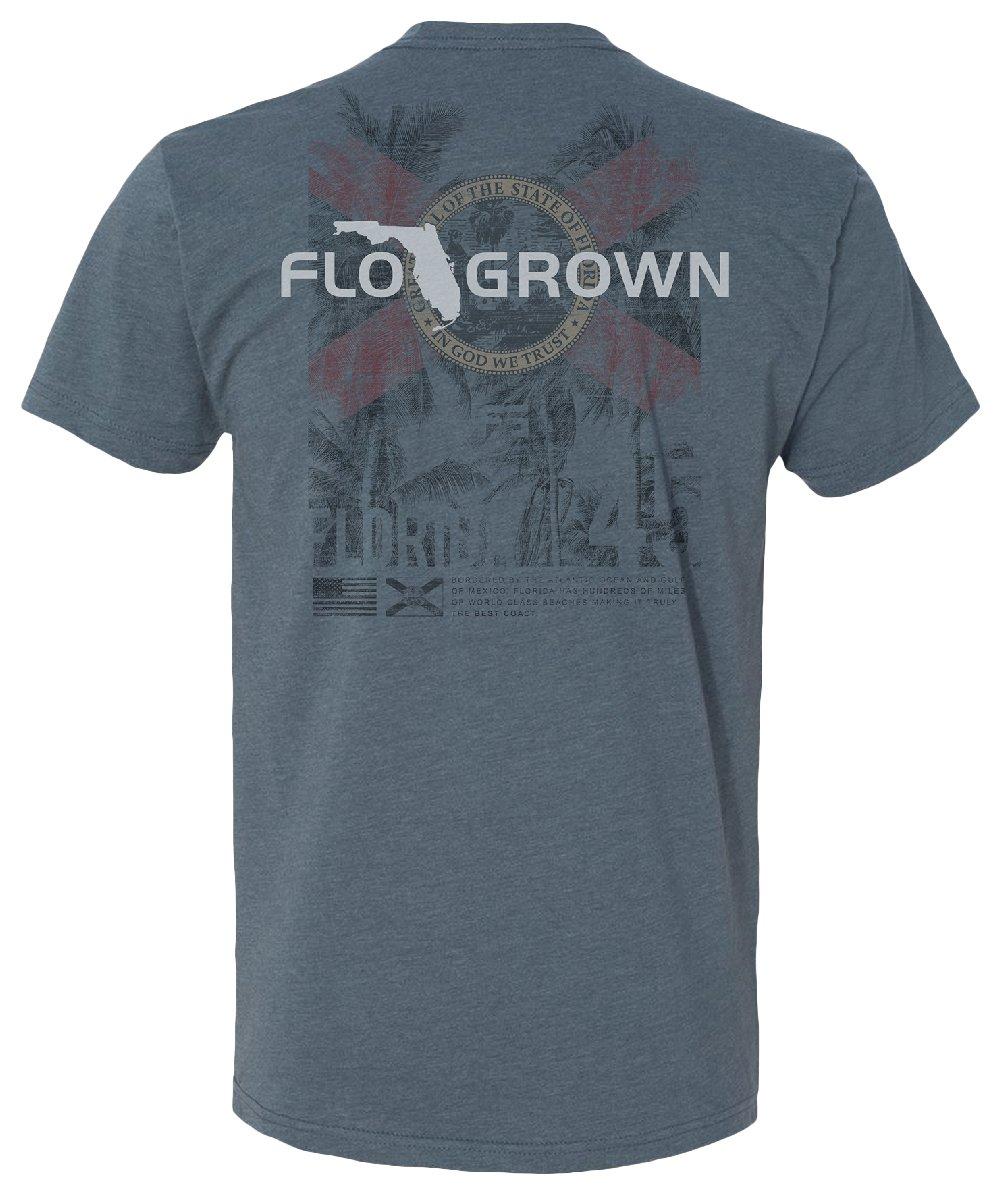 FloGrown Mens Vintage Faded Palm T-Shirt