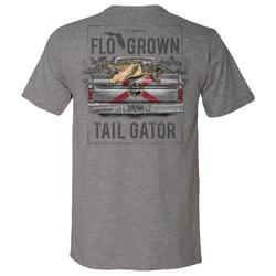 Mens Tail Gator Heathered Graphic T-Shirt