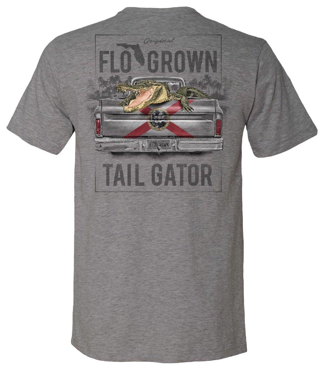 Mens Tail Gator Heathered Graphic T-Shirt