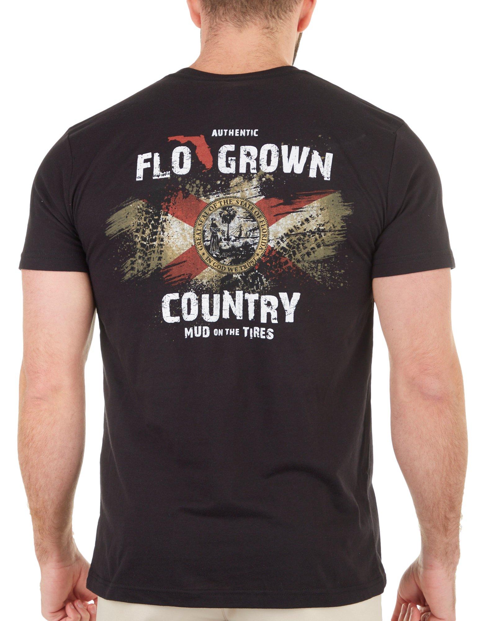FloGrown Mens Mud on the Tires T-shirt