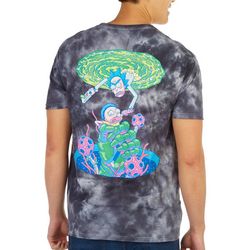 Ripple Junction Rick and Morty Mens Tie Dye Graphic T-Shirt