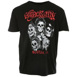 Ripple Junction Mens Aerosmith Skulls Graphic T-Shirt