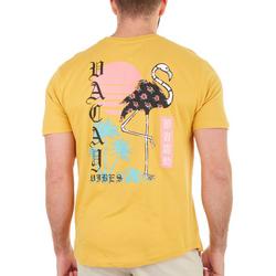Mens Flamingo Vacation Graphic T-Shirt