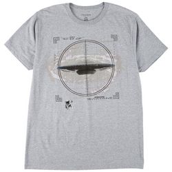 Basics Mens Original Black UFO Heathered T-Shirt