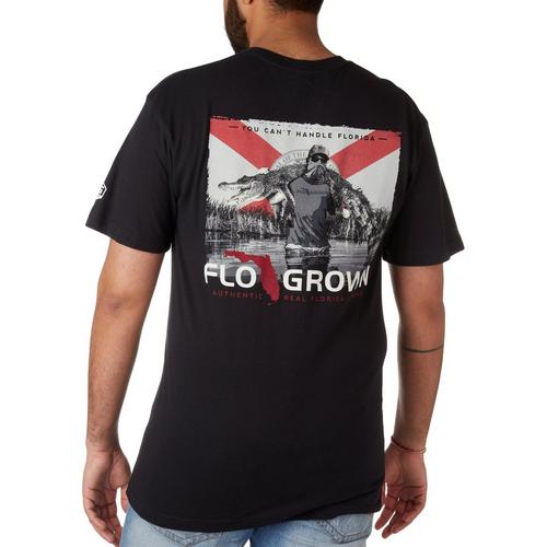 FloGrown Mens Florida Swamp Gator Screen T-Shirt