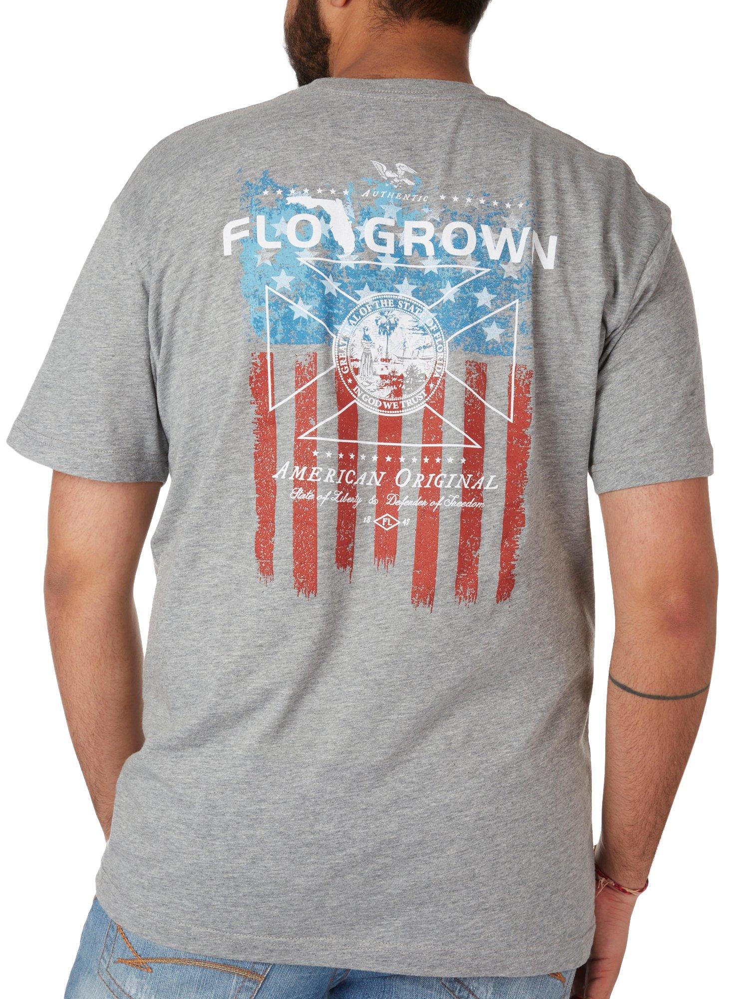 FloGrown Mens Original Americana Short Sleeve T-Shirt