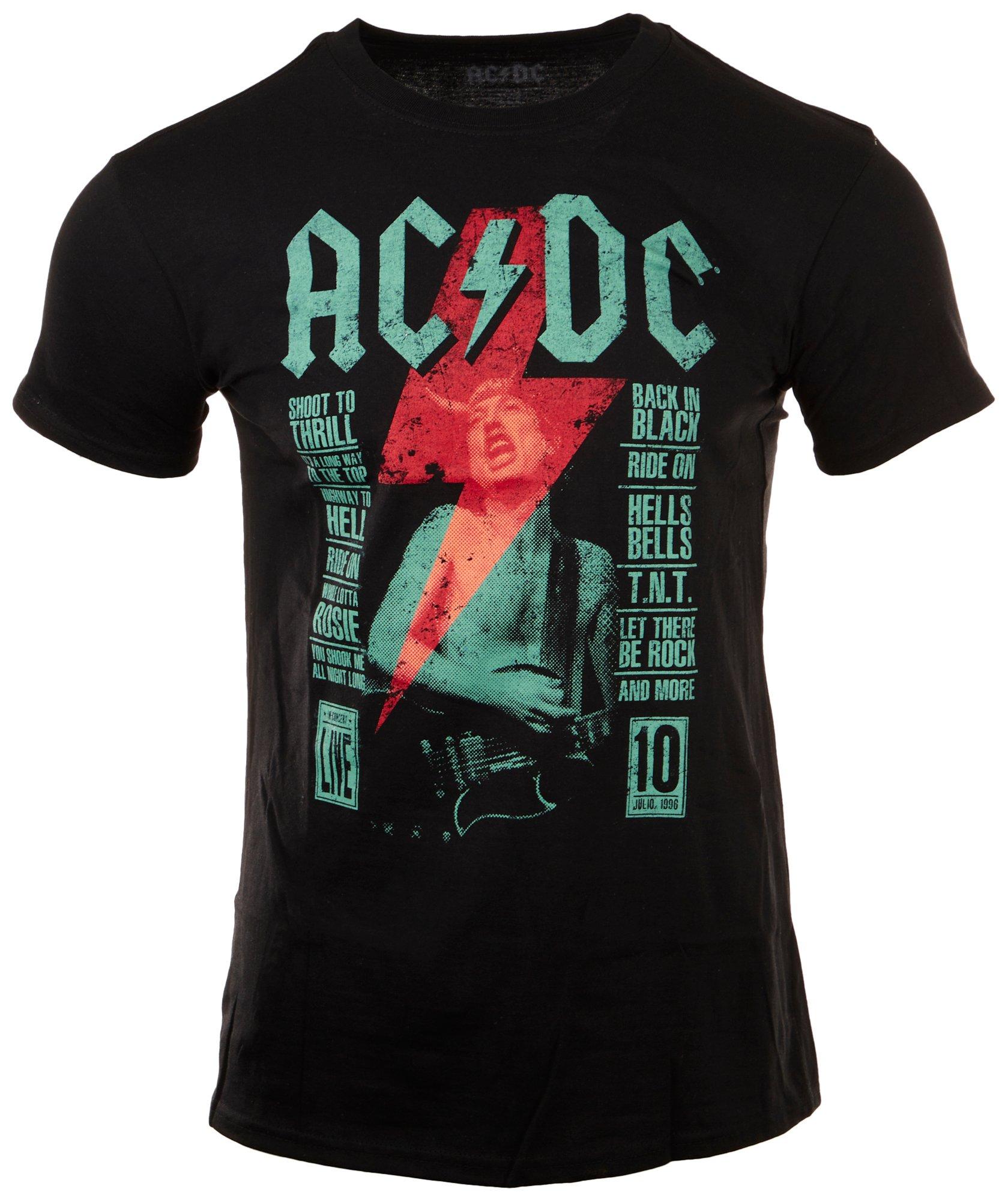 AC/DC Mens F/B Concert Short SleeveT-Shirt