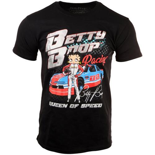Betty Boop Mens Betty Boop Racing Short Sleeve