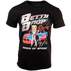Mens Betty Boop Racing Short Sleeve T-Shirt