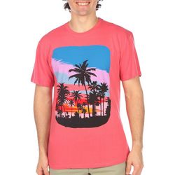 BROOKLYN VERTICAL Mens Palm Tree Short Sleeve T-Shirt