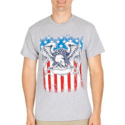 Mens American Flag & Eagle Short Sleeve T-Shirt