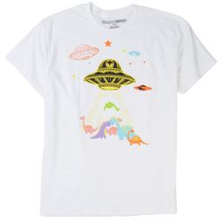 BROOKLYN VERTICAL Mens Space Dino Graphic T-Shirt